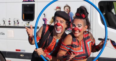“Lá vem a Bonita!”: dupla de palhaçaria realiza apresentação em São Joaquim nesta sexta-feira